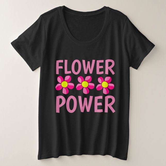 T-shirts Dames FLOWER POWER (Design devant)