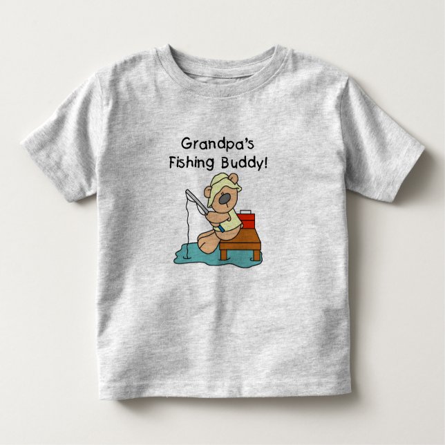 T-shirts d'ami de la pêche du grand-papa de (Devant)