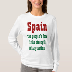 T-shirts d'amour pour l'Espagne
