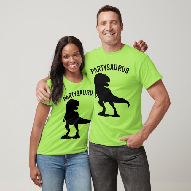 T-shirts d'anniversaire amusants, PARTY SAURUS (Unisexe)