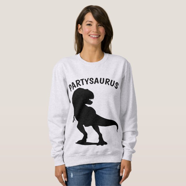 T-shirts d'anniversaire amusants, PARTY SAURUS (Devant entier)