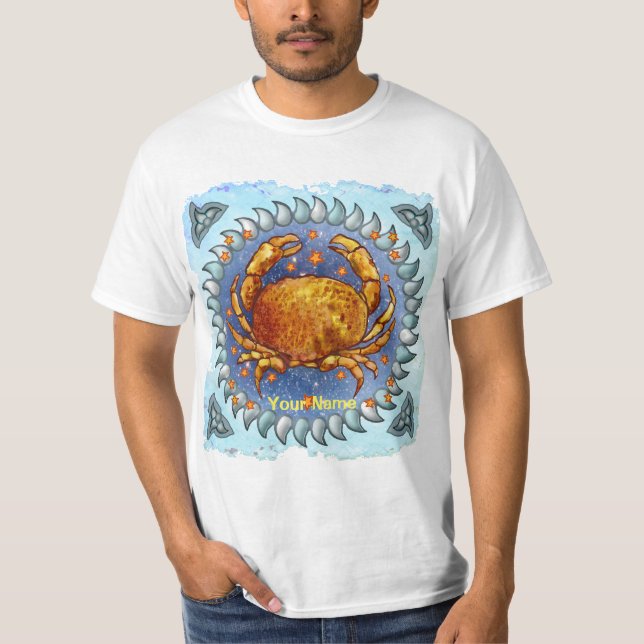 T-shirts d'anniversaire du crabe cancéreux (Devant)