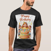 t-shirts d'anniversaire heureux