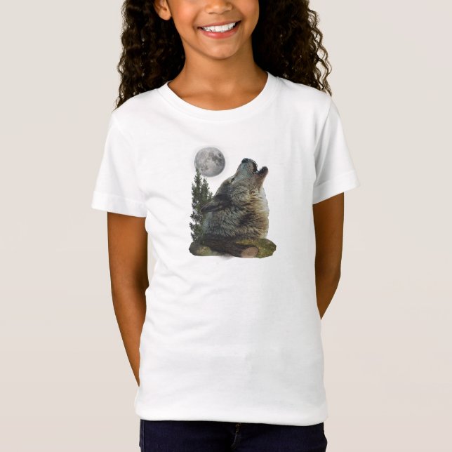 T-shirts d'art de loup (Devant)