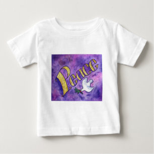 T-shirts d'art Word Inspirational de Peace Dove