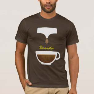 T-shirts de barman de café