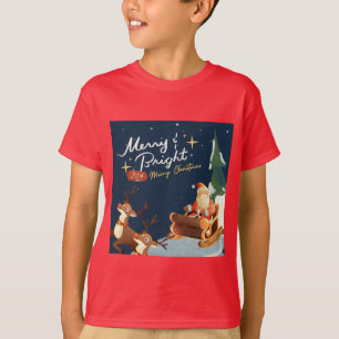 T-shirts de base pour enfants Noël
