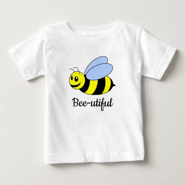 T-shirts de bébé de bee bee, "abominable" (Devant)
