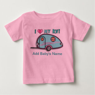 T-SHIRTS de BÉBÉ de remorque de la baisse rv de