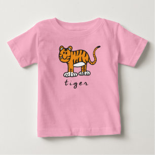 T-shirts de bébé de tigre (avec la base)