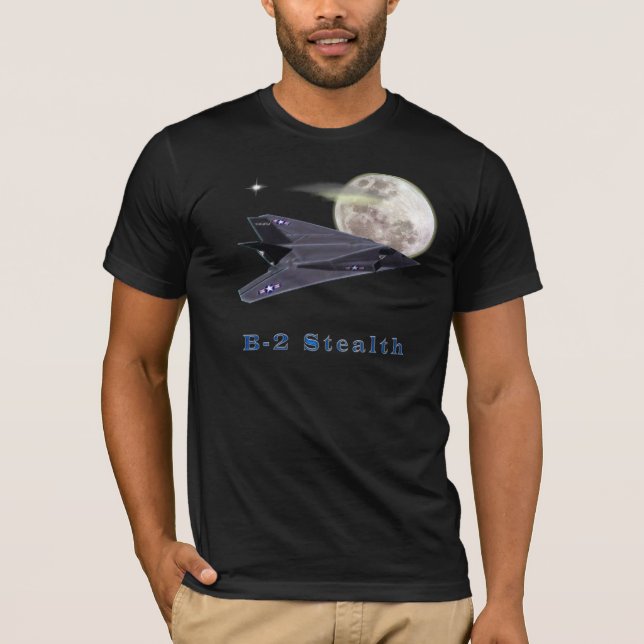 T-shirts de bombardier de la discrétion B-2 (Devant)