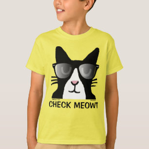 T-shirts de chat amusants pour les enfants, VÉRIFI