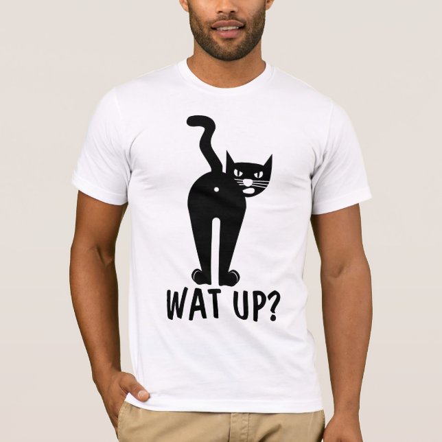 T-shirts de chats amusants. VOUS RÉVEILLEZ ? (Devant)