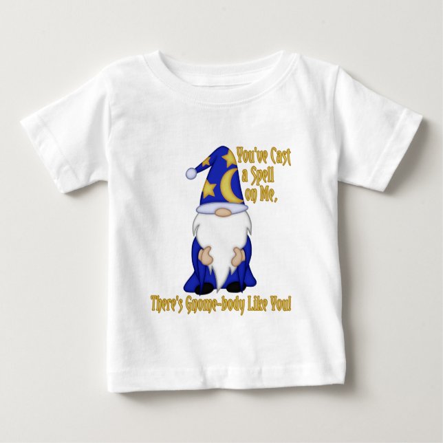 T-Shirts de citations de sorcier barbu blanc Gnome (Devant)