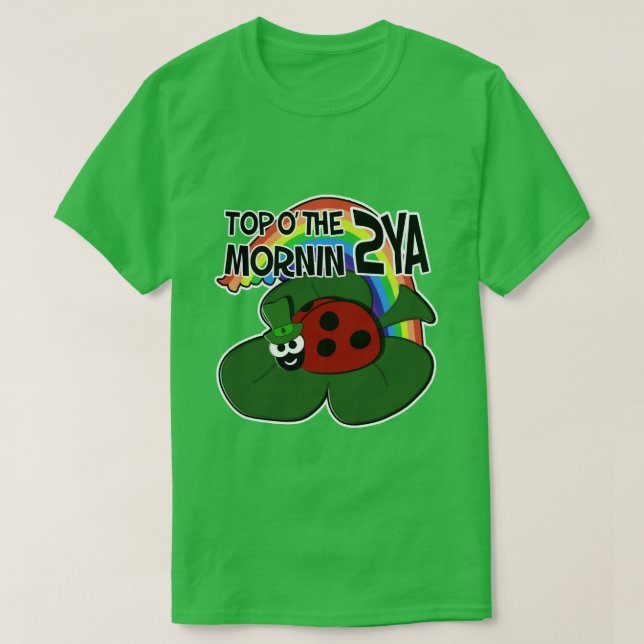 T-shirts de coccinelle du jour de St Patrick (Design devant)