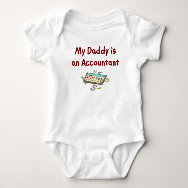 T-shirts de comptable de bébé et (Devant)