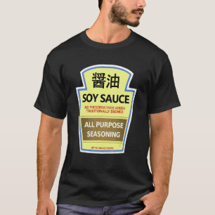 T-shirts de costume paresseux Bouteille de sauce s