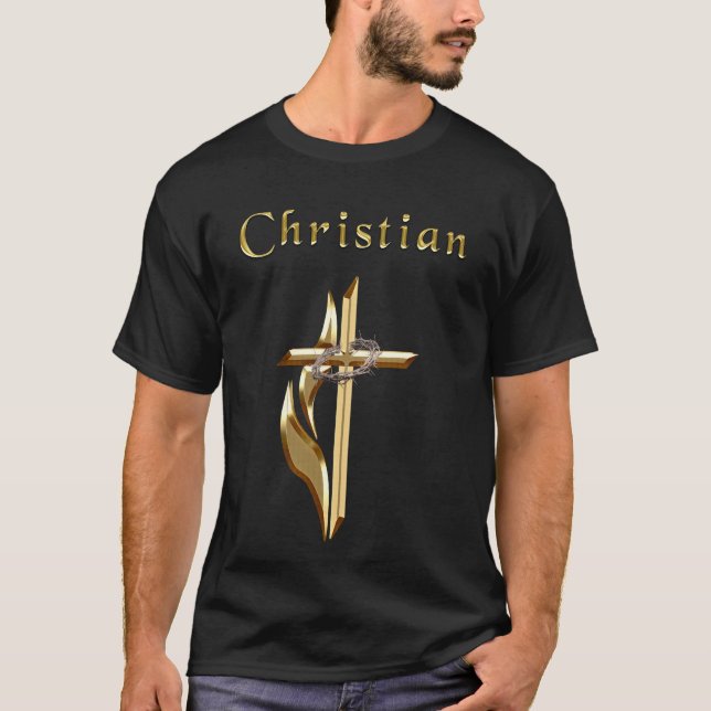 T-shirts de croix chrétiennes (Devant)