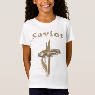 T-shirts de croix chrétiennes Savior Girls