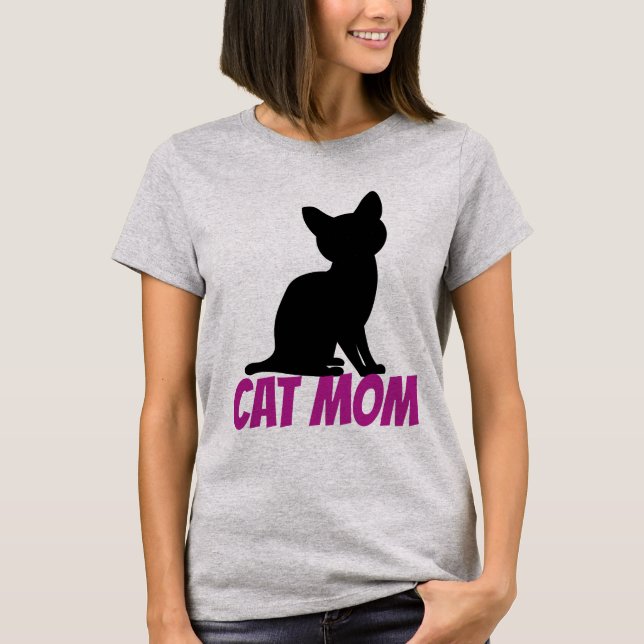 T-SHIRTS DE CUISINE CAT MOM (Devant)