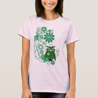 T-shirts de dessins animés mignons : Chouette & Fl