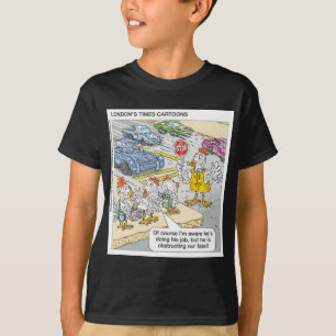 T-shirts de dessins humoristiques du Times de Lond