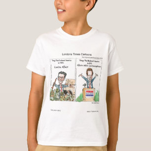 T-shirts de dessins humoristiques du Times de Lond
