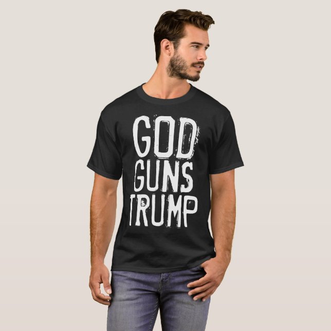 T-shirts de DIEU GUNS TRUMP, Donald Trump (Devant entier)