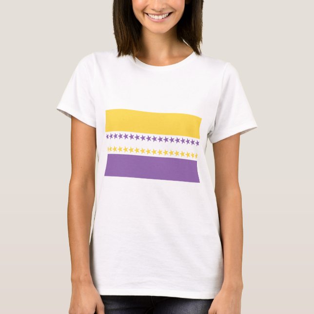T-shirts de drapeau de droits de la femme (Devant)