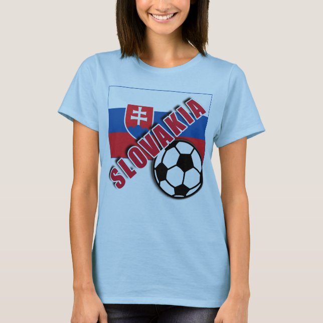 T-shirts de fan de foot du monde de la SLOVAQUIE (Devant)