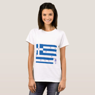 T-shirts de femme /Drapeau grec