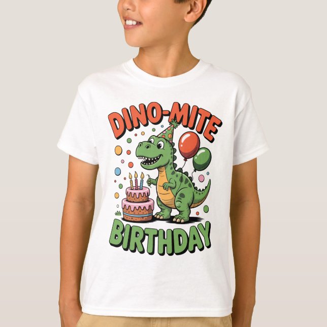 T-shirts de fête d'anniversaire de style dessin an (Devant)