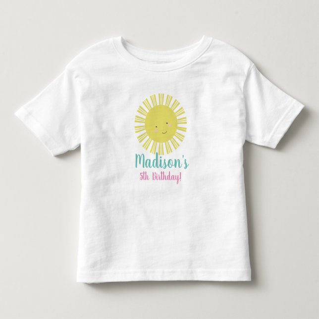 T-Shirts de fête d'anniversaire pour filles avec s (Devant)