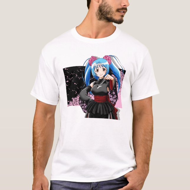 T-shirts de fille d'Anime (Devant)