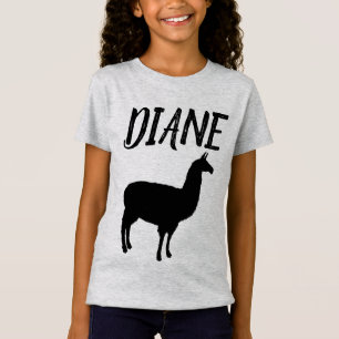 T-shirts DE FILLES PERSONNALISÉES DE LAMA