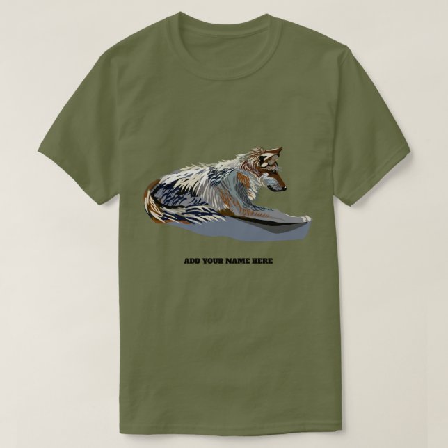 T-shirts de Fox gris de Fox gris de Fox Foxies (Design devant)