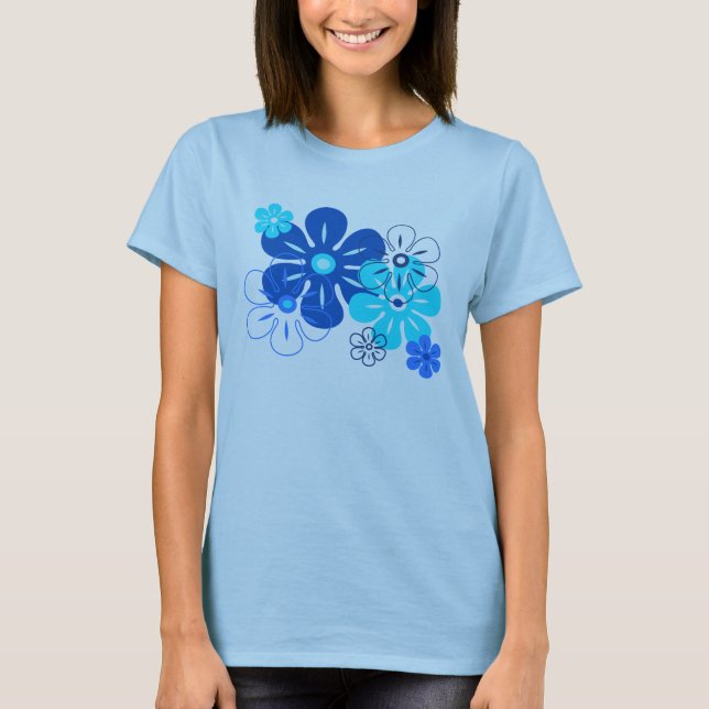 T-shirts de Gal Tropical Flower Rain (Devant)