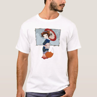 T-shirts de geisha de Kitsune