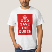 T-shirts de God Save the Queen, sacs, cadeaux