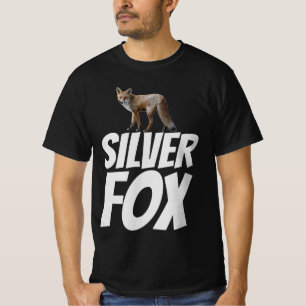T-shirts de grand-père pour hommes SILVER FOX
