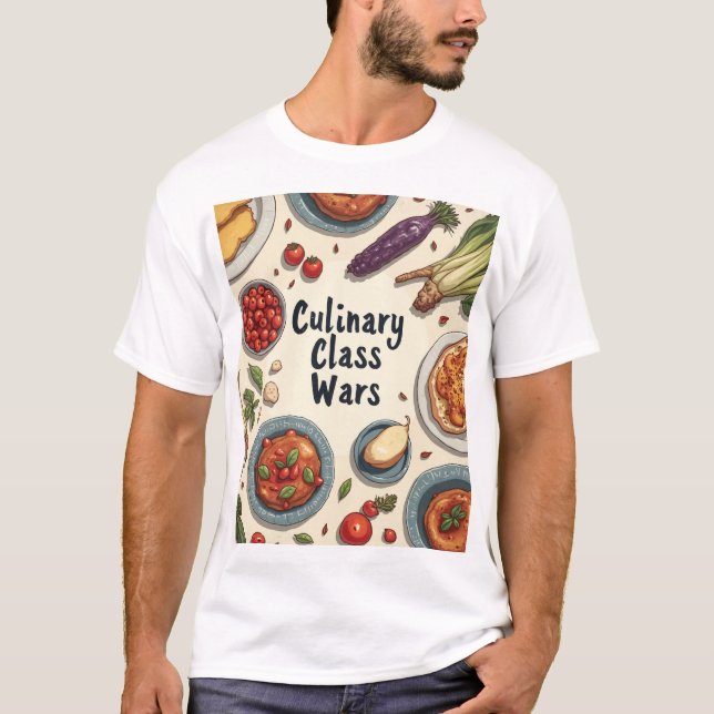 T-shirts de guerre culinaire (Devant)