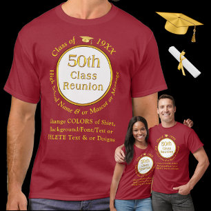 T-shirts de la 50e classe à la Réunion. Choisissez