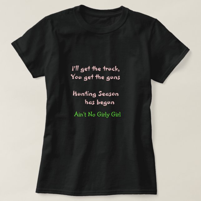 T-shirts de la chasse des femmes (Design devant)