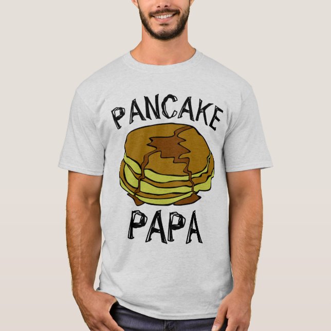 T-shirts de la FÊTE DES PÈRES PANCAKE DAD PAPA (Devant)