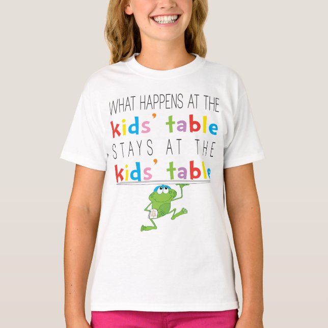 T-shirts de la fillette "Pâques pour enfants" (Devant)