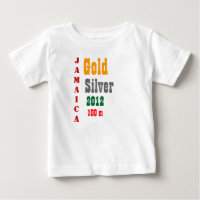 T-shirts de la médaille d'or jamaïcaine
