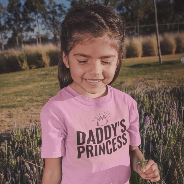 T-SHIRTS DE LA PRINCESSE ROSE DE BÉBÉ FILLE DADDY (Créateur téléchargé)