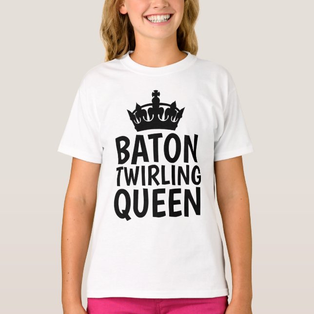 T-SHIRTS DE LA REINE DES FILLES DE BATON TWIRLING (Devant)