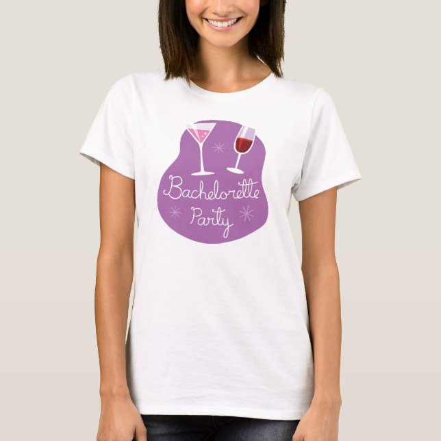 T-shirts de la soirée de bachelorette (Devant)