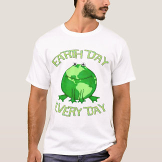 T-shirts de l'environnement de jour de la terre